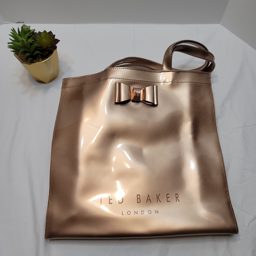 Ted Baker Plastic Tote Bag Rose Gold